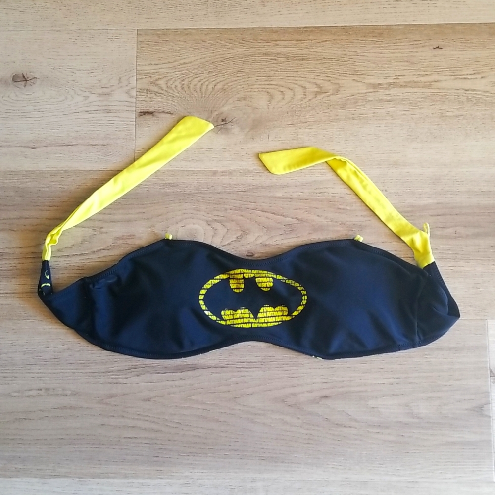 COPY - Reversible Strapless Batman Bikini Top